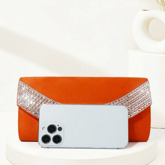 Elegant orange evening Bag - Picture 2 of 5